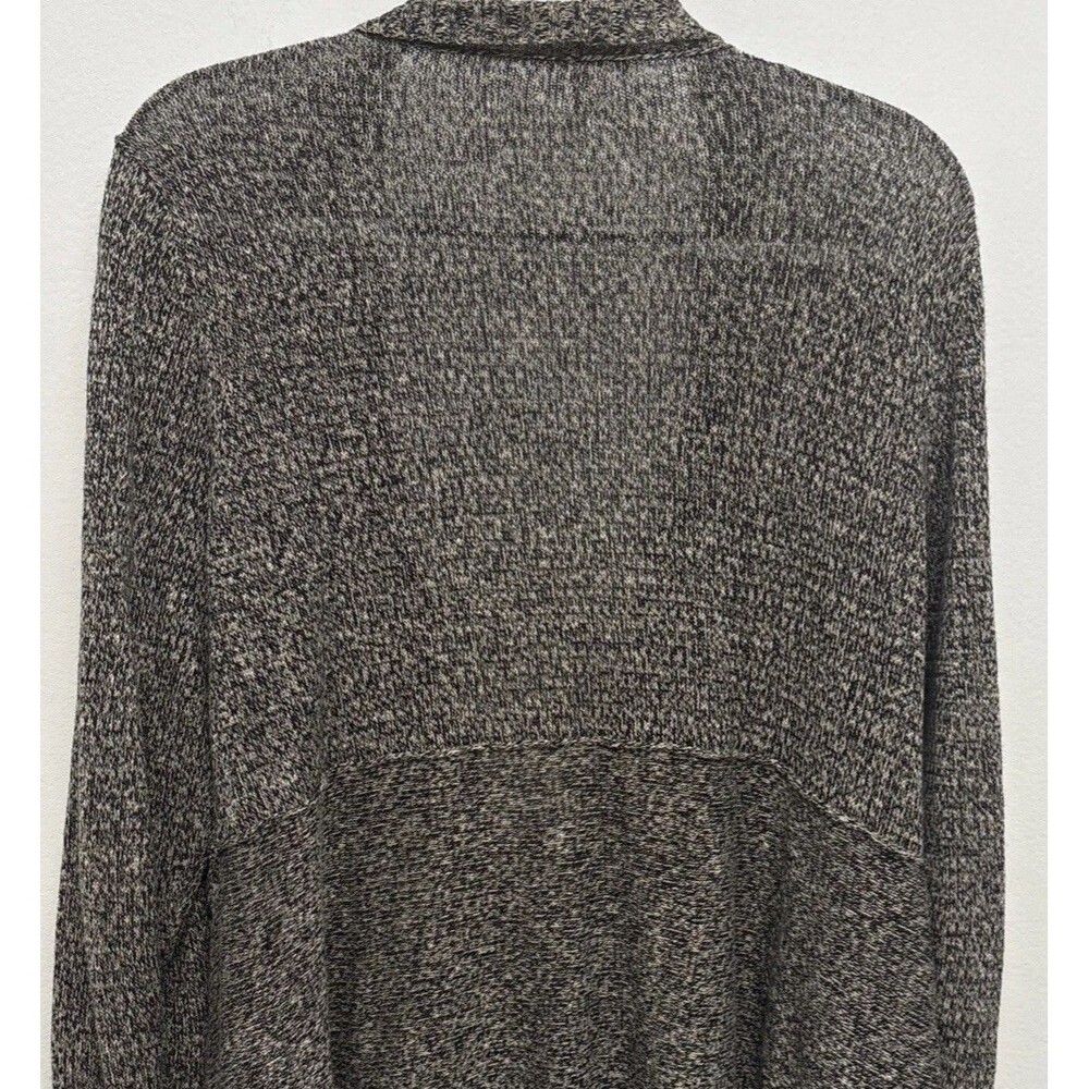 Eileen Fisher Linen Blend Open Front Cardigan Sweater Beige, Black‎ Woman’s 1X - Picture 8 of 10